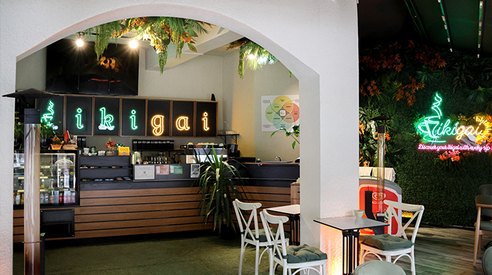 İkigai Coffee House kemerli iç mekan görünümü