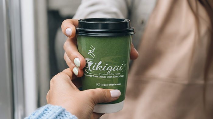 İkigai paket kahve fincanı sunumu